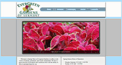 Desktop Screenshot of evergreengardensvt.com